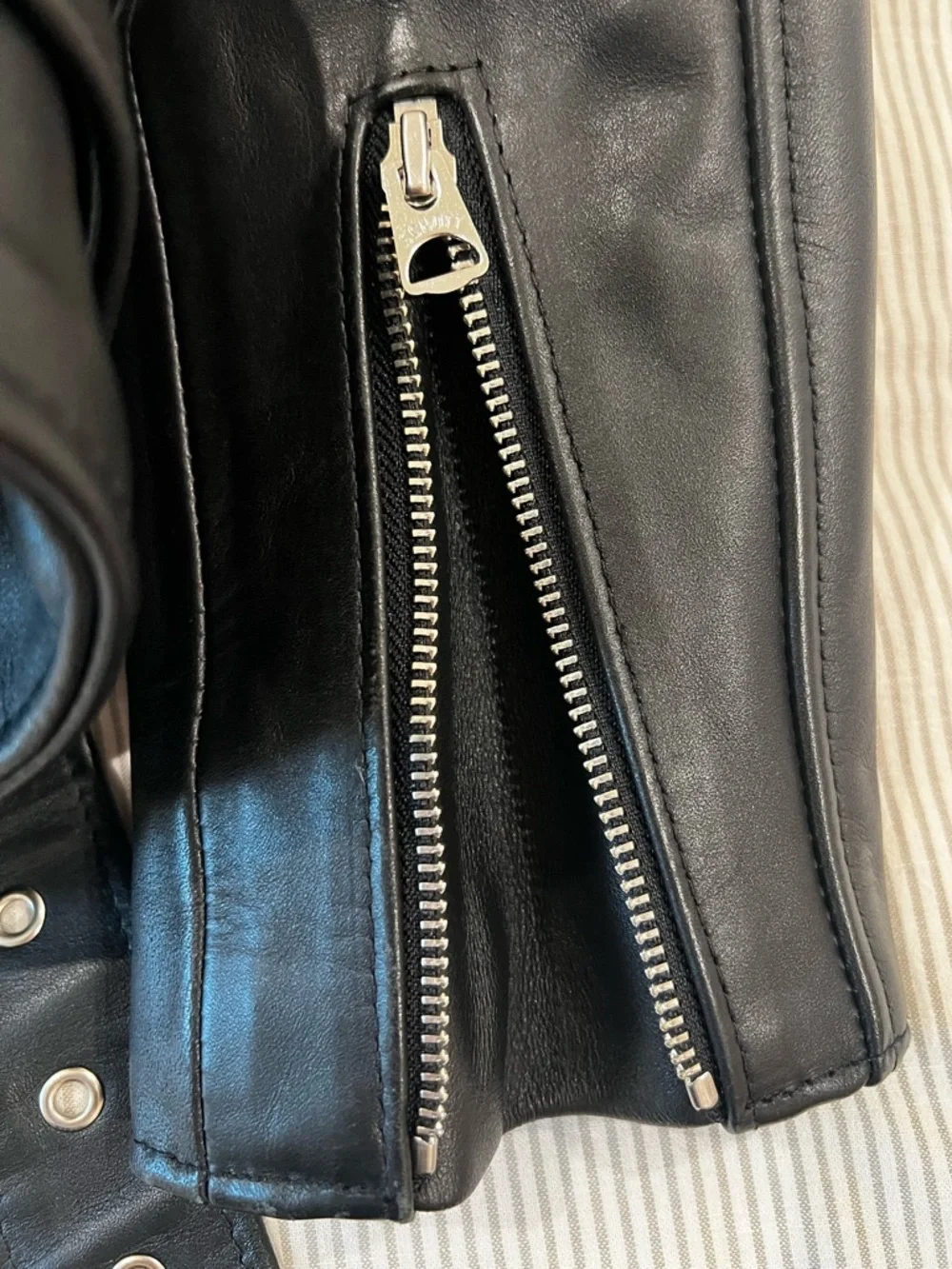 Schott NYC Perfecto 613s Black Leather Biker Jacket - Picture 13 of 14